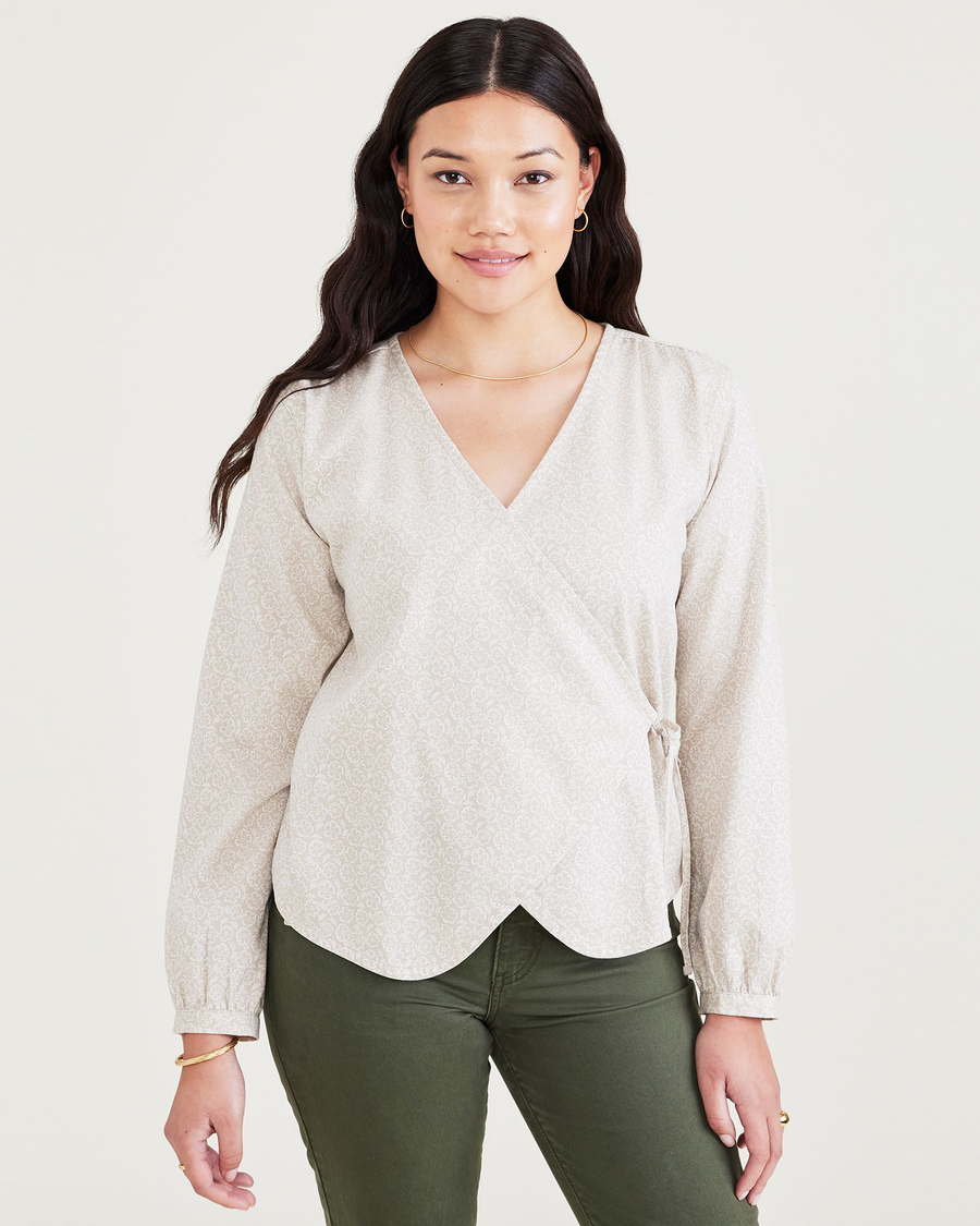 (image for) Cool Wrap Blouse, Regular Fit